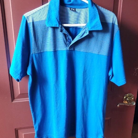 Oakley Blue Polo Shirt Classic Design - Picture 1 of 7